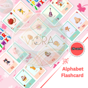 Alphabet Flashcards – A to Z Printable Cards for Kids (Uppercase + Lowercase)