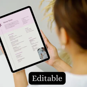 Editable pharmacy CV Templet