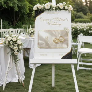 Editable Wedding Invitation Card – Canva Template