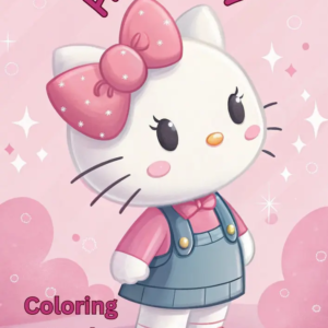 hello kitty coloring book cover part 2